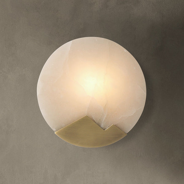 Nordisk Minimalistisk Vägglampa I Marmor