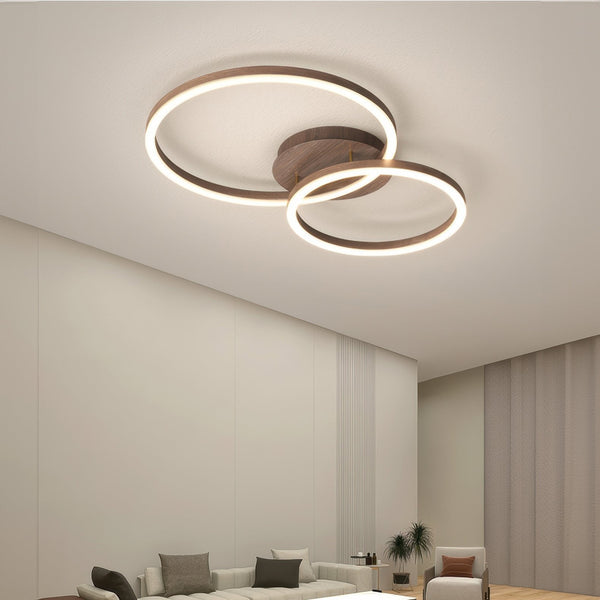 Elegancka lampa sufitowa z pierścieniem