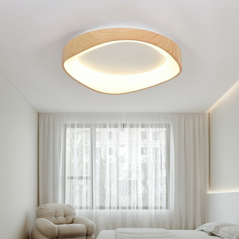Lampa sufitowa Nordic Artistic o fakturze drewna