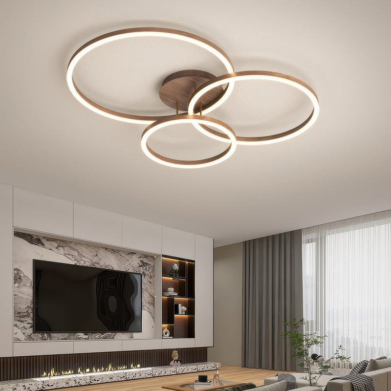 Elegancka lampa sufitowa z pierścieniem