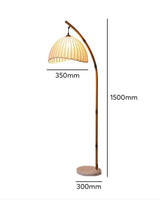 Kulturalna bambusowa lampa podłogowa Zen
