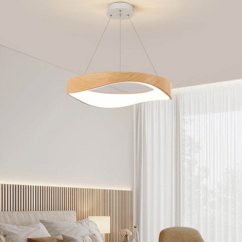 Nowoczesna okrągła lampa wisząca LED do wszechstronnego oświetlenia wnętrz