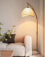 Kulturalna bambusowa lampa podłogowa Zen