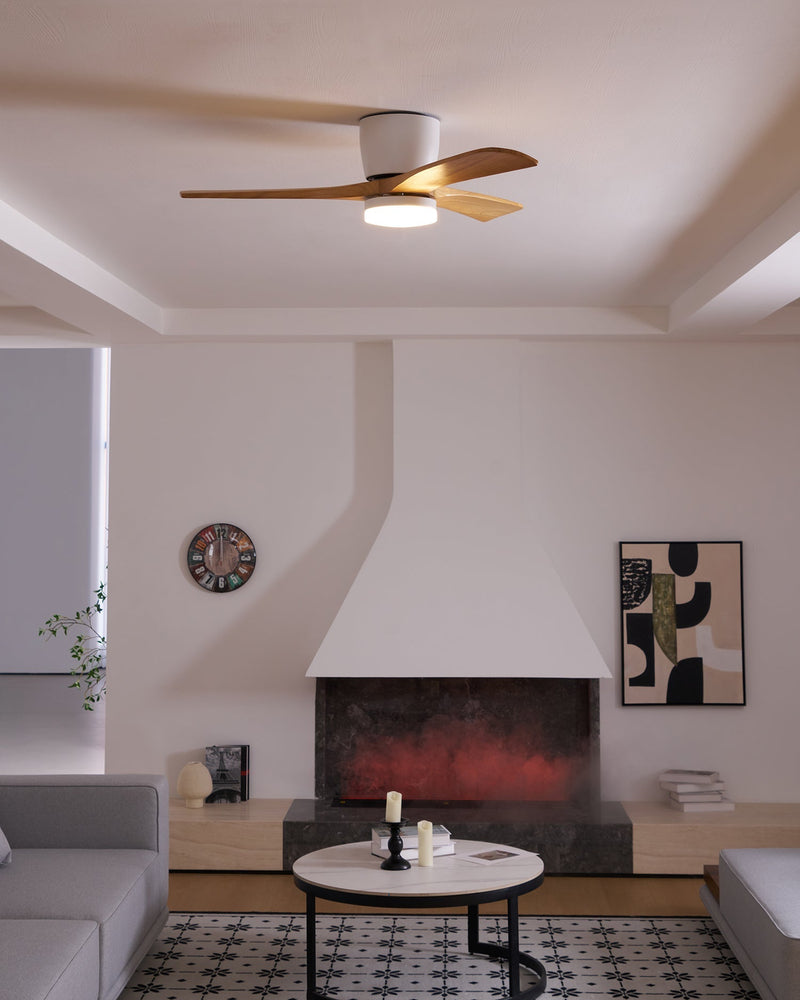 Dřevěný stropní ventilátor