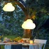 Minori Design Lampa wisząca LED Cloud Ogród biały metal/akryl.