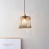 Pendellampa I Brunt Vintage-Glas
