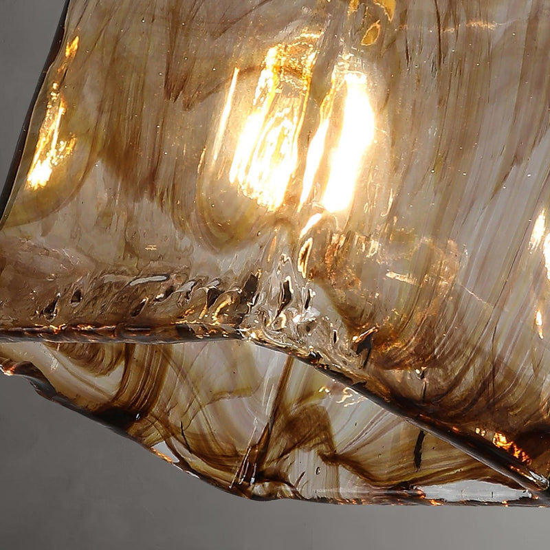 Pendellampa I Brunt Vintage-Glas
