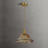 Pendellampa I Brunt Vintage-Glas