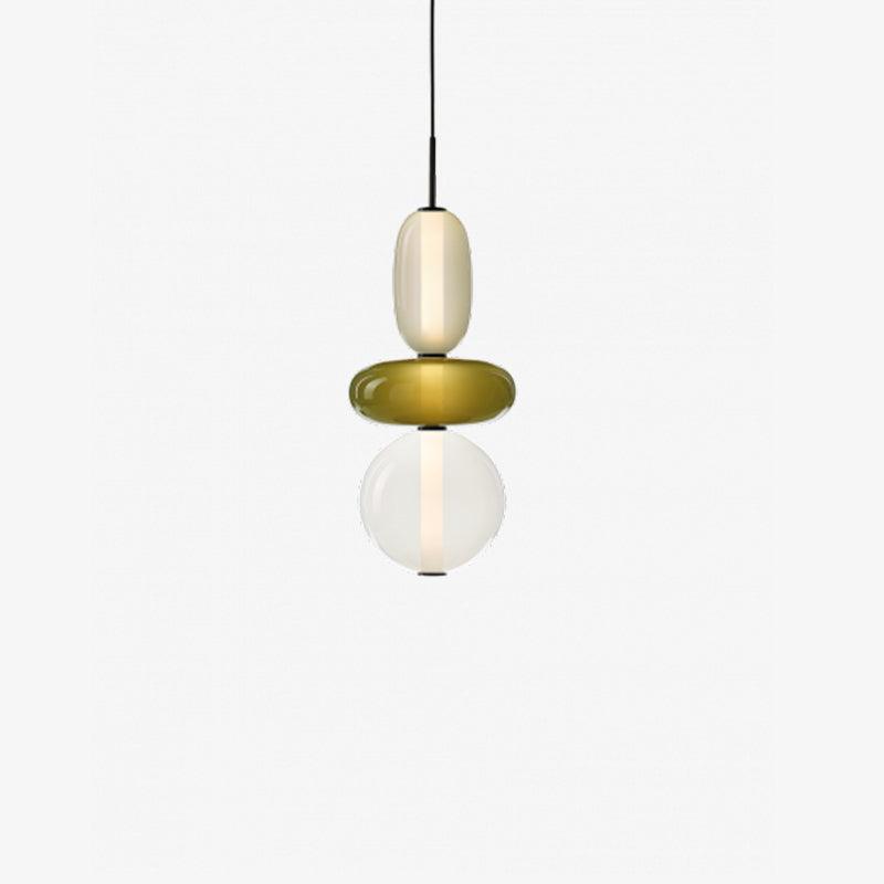 Pendellampa I Kanderat Glas