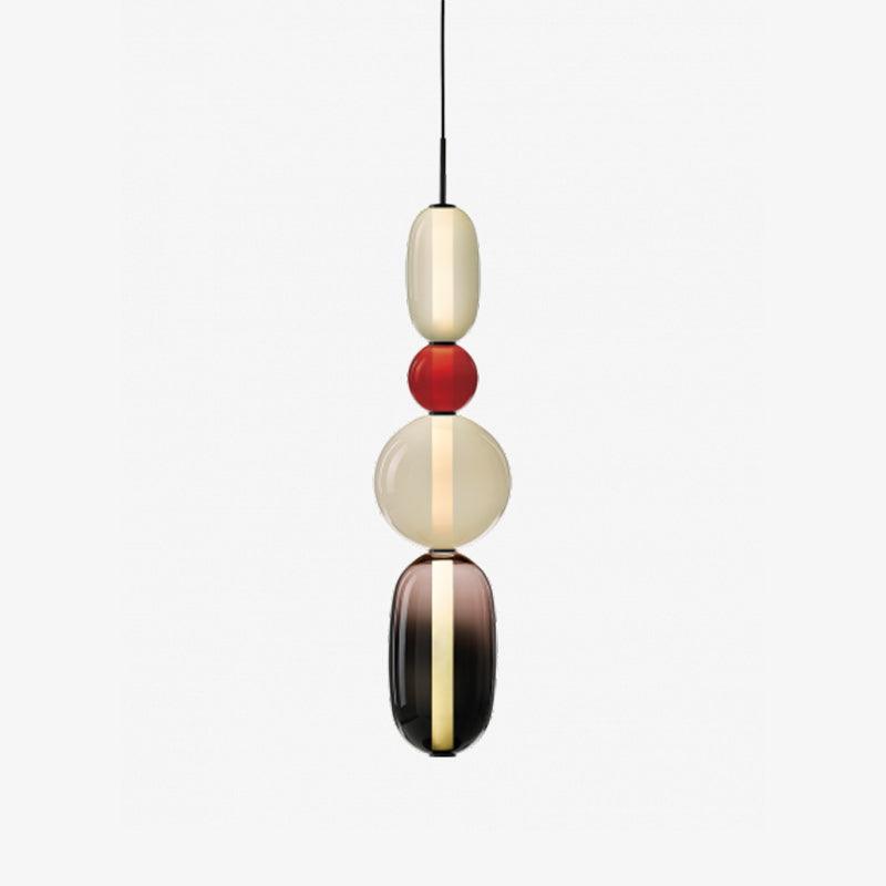 Pendellampa I Kanderat Glas