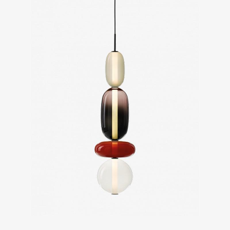 Pendellampa I Kanderat Glas