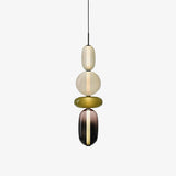 Pendellampa I Kanderat Glas