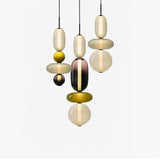 Pendellampa I Kanderat Glas