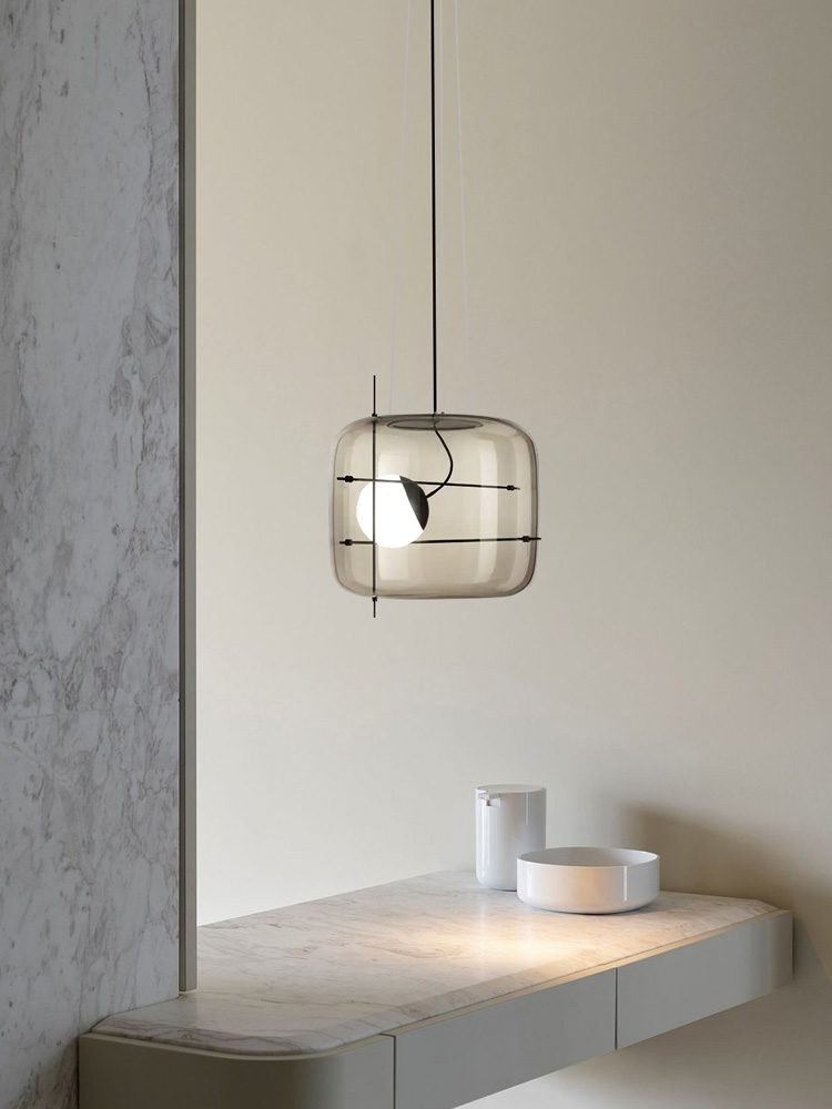 Szklana lampa wisząca Plot