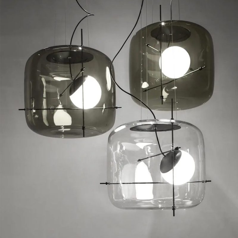 Szklana lampa wisząca Plot
