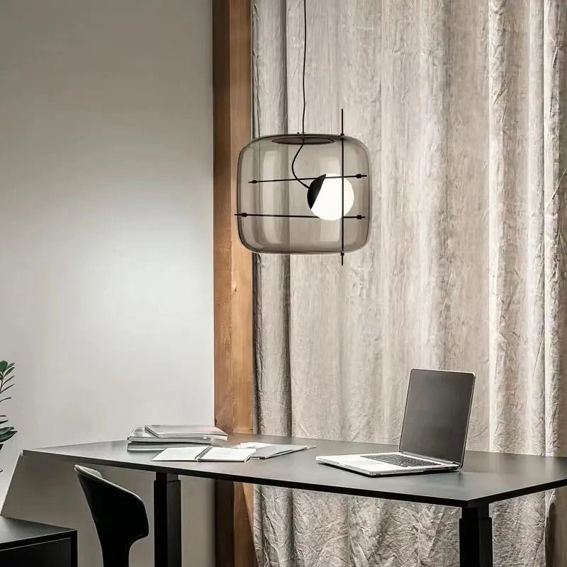 Szklana lampa wisząca Plot