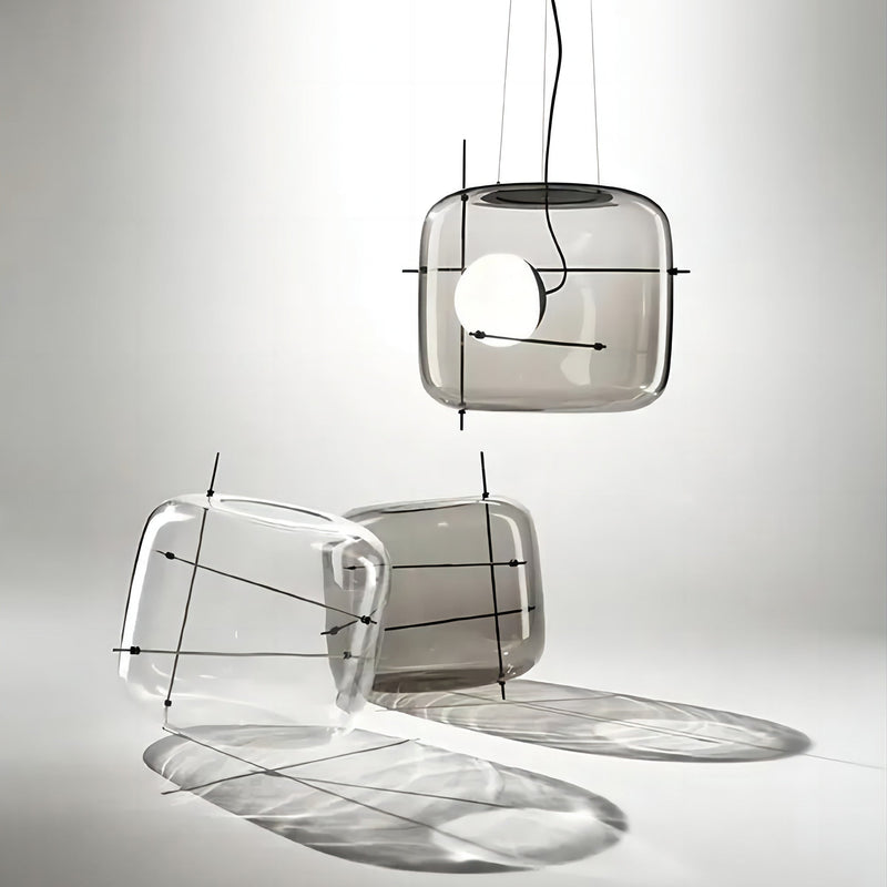 Szklana lampa wisząca Plot