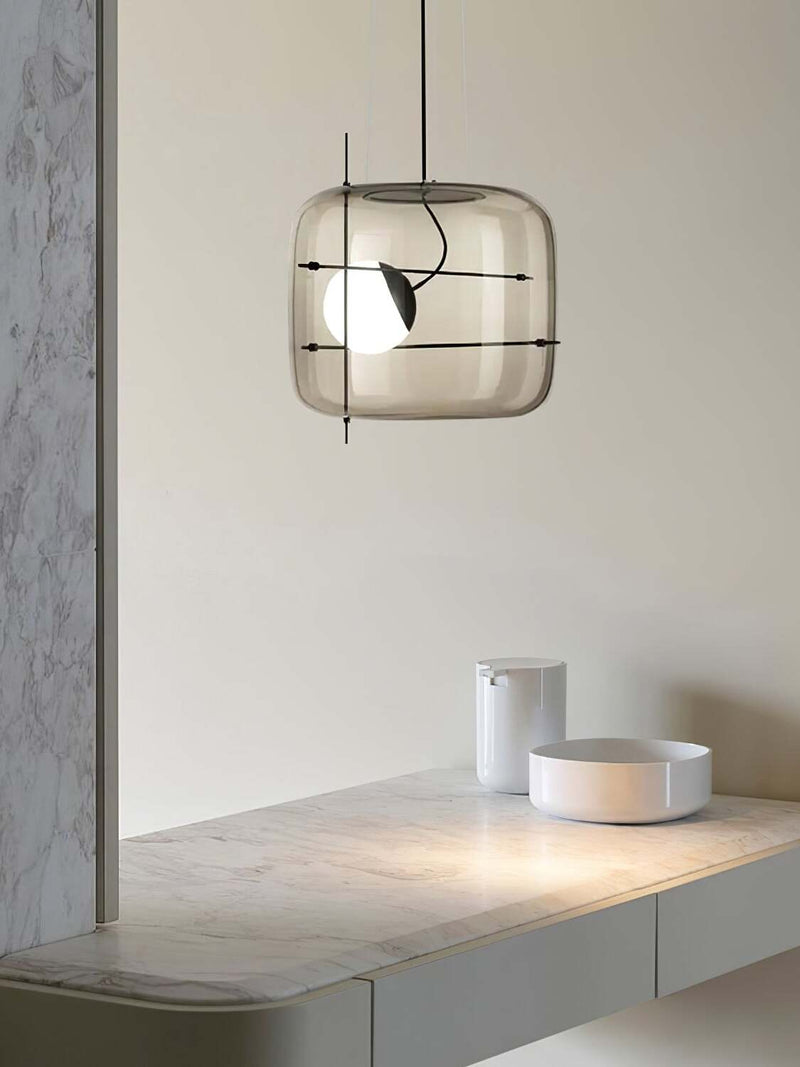 Szklana lampa wisząca Plot