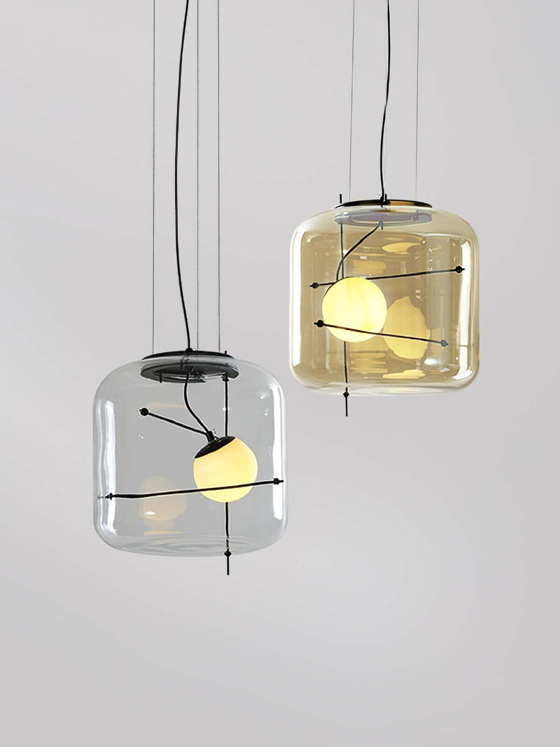 Szklana lampa wisząca Plot