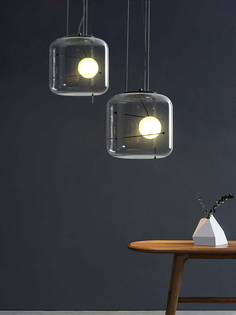 Szklana lampa wisząca Plot