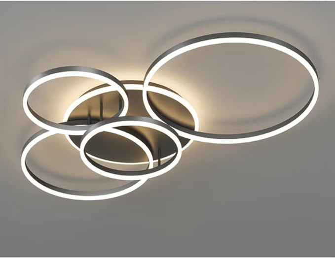 Nowoczesna czarna lampa sufitowa