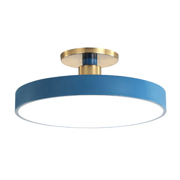 Rund Infälld Taklampa Skandinavisk Stil Akryl Sovrum Led Semi Coil Taklampa