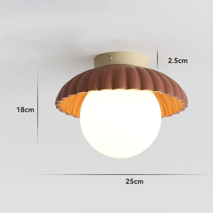 Żelazna lampa sufitowa do korytarza