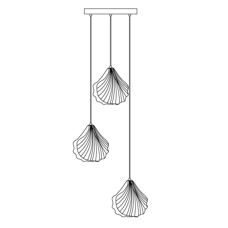 Shell Mini Taklampa
