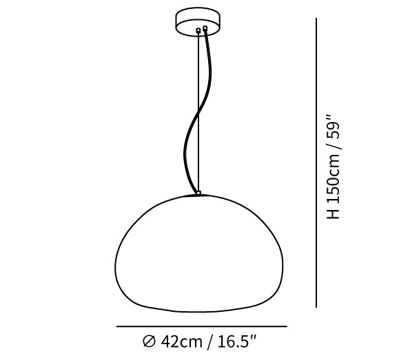Lampa wisząca Houselight z bułką na parze