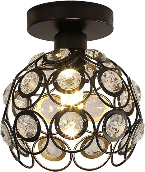 Fantazyjna złota luksusowa lampa sufitowa do przedpokoju