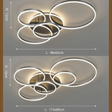 Nowoczesna czarna lampa sufitowa