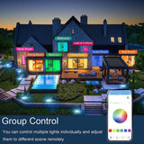 Inteligentna, nowoczesna lampa sufitowa RGB