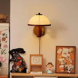Lampa ścienna z drewna piżmowego