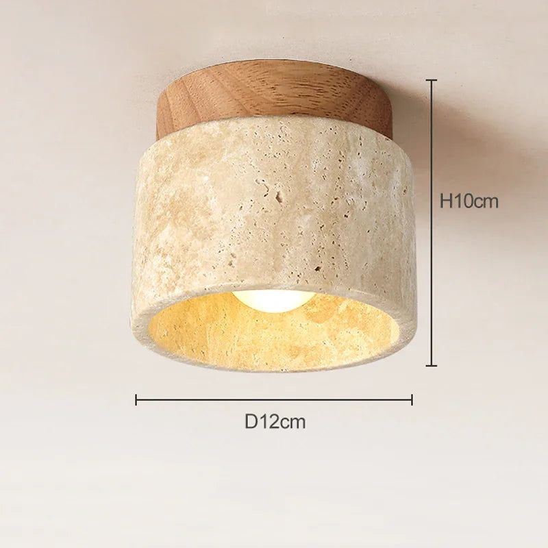 Japońska kreatywna lampa sufitowa w kremowym stylu