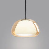 Nowoczesna lampa wisząca Jelly z mlecznego szkła