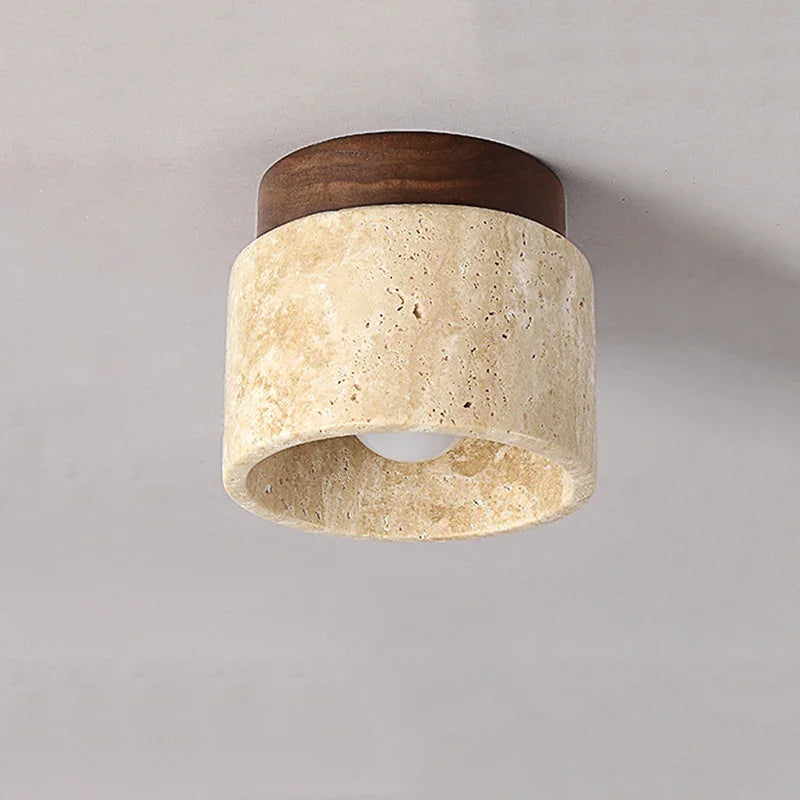Japońska kreatywna lampa sufitowa w kremowym stylu