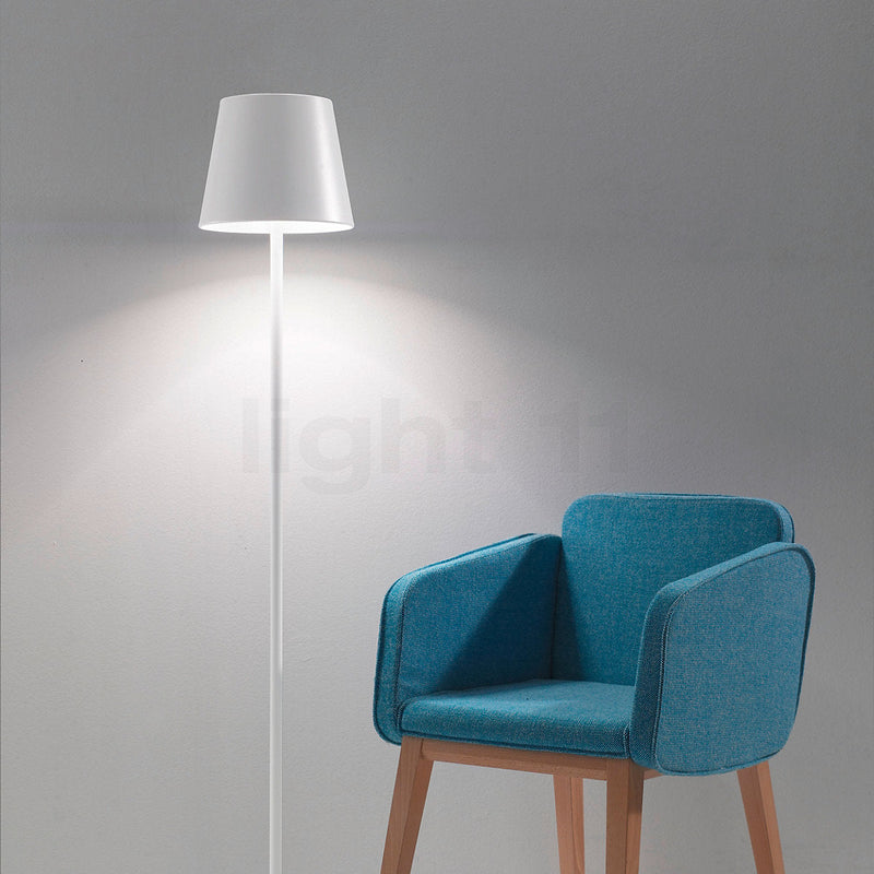Nowoczesna ładowalna lampa podłogowa LED