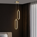 2-punktowa okrągła lampa wisząca złoty mosiądz Lampa wisząca Charmed
