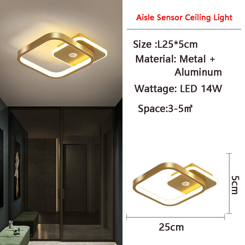 Czujnik ruchu PIR LED lampa sufitowa
