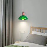 Kolorowa lampa wisząca w kształcie misy Aurora