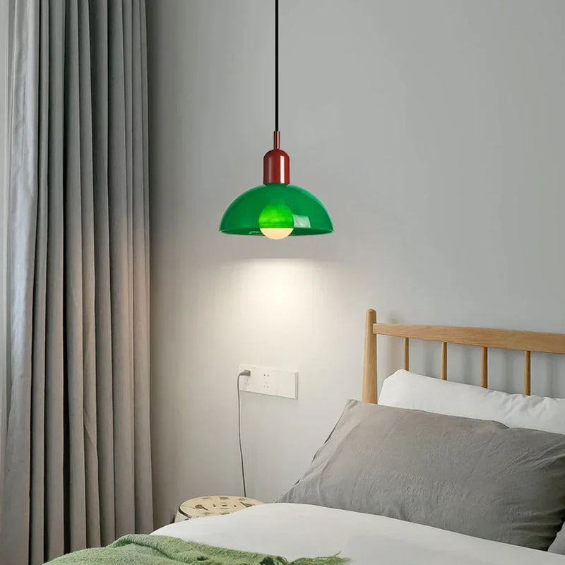 Kolorowa lampa wisząca w kształcie misy Aurora