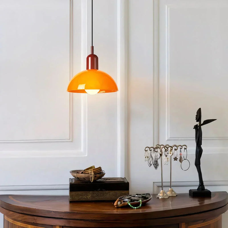 Kolorowa lampa wisząca w kształcie misy Aurora