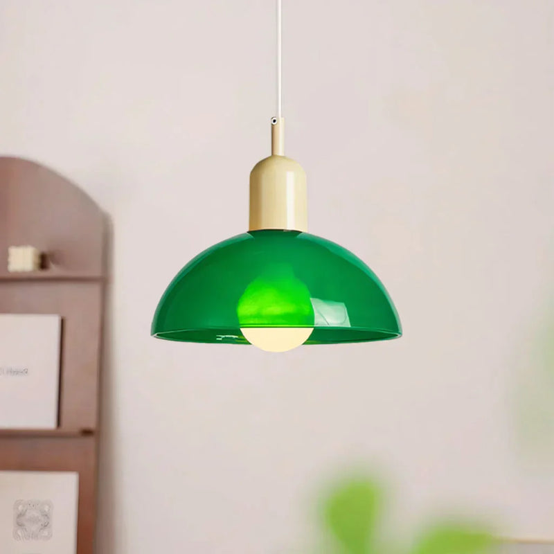 Kolorowa lampa wisząca w kształcie misy Aurora