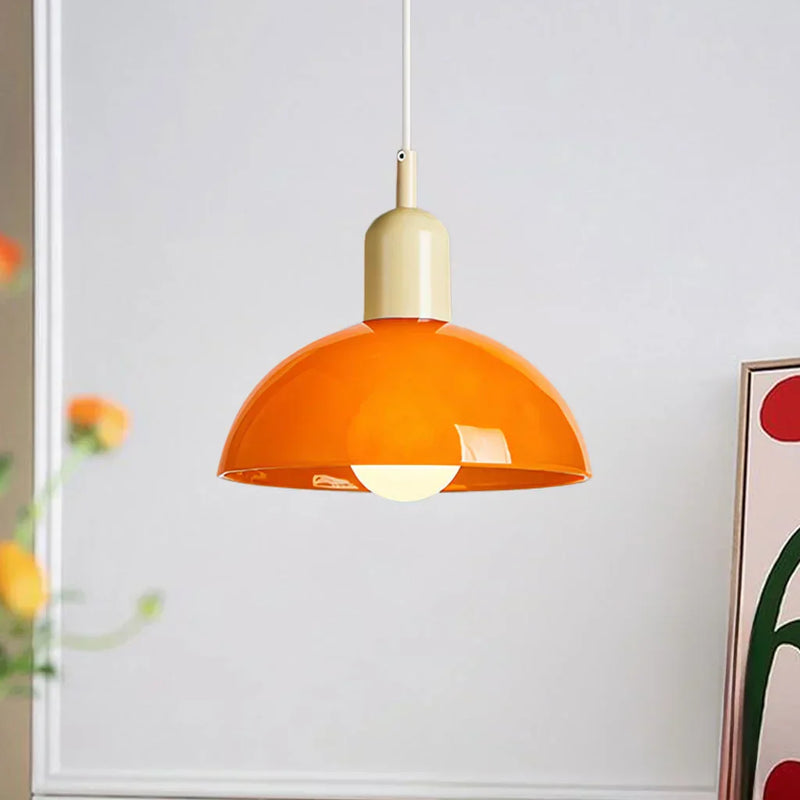 Kolorowa lampa wisząca w kształcie misy Aurora