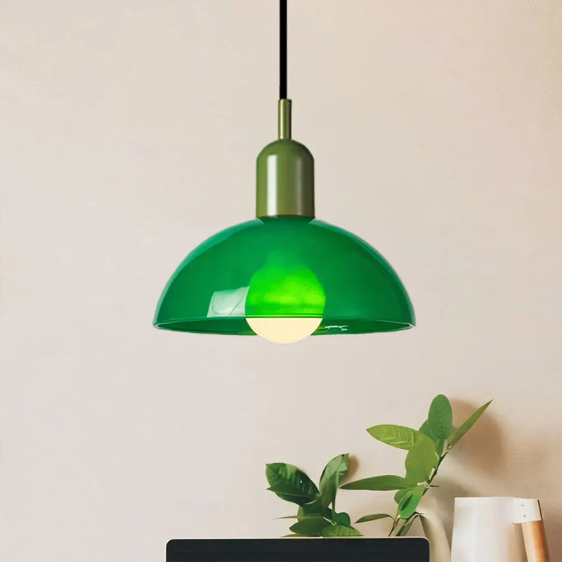 Kolorowa lampa wisząca w kształcie misy Aurora
