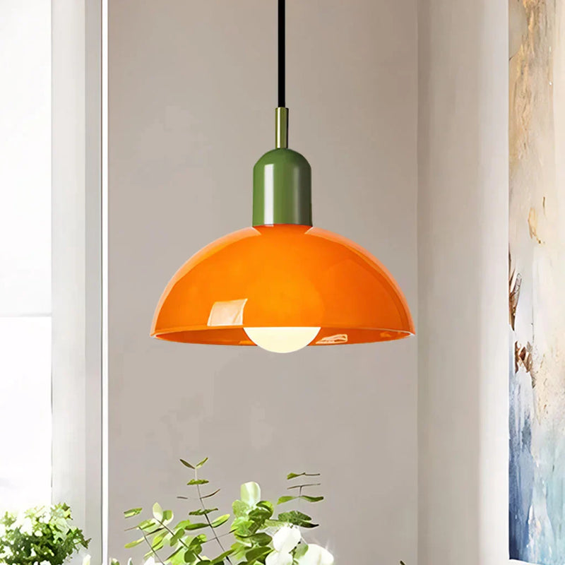Kolorowa lampa wisząca w kształcie misy Aurora
