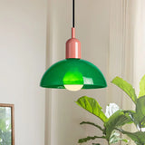Kolorowa lampa wisząca w kształcie misy Aurora