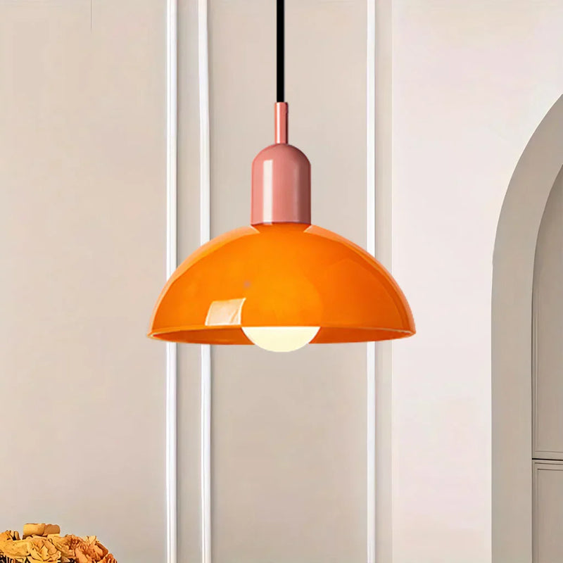Kolorowa lampa wisząca w kształcie misy Aurora