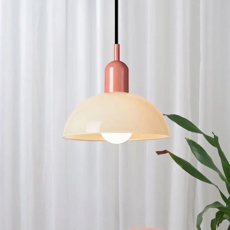 Kolorowa lampa wisząca w kształcie misy Aurora