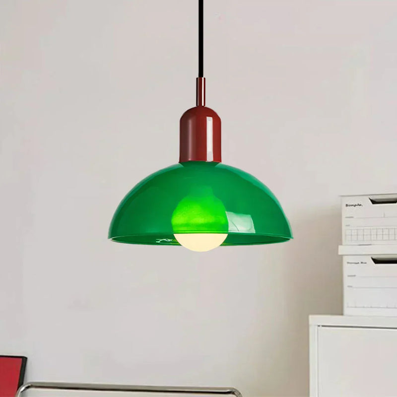 Kolorowa lampa wisząca w kształcie misy Aurora